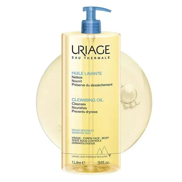 Uriage Huile Lavante Nourrissante Sans Savon Peaux Sensibles Corps 1L