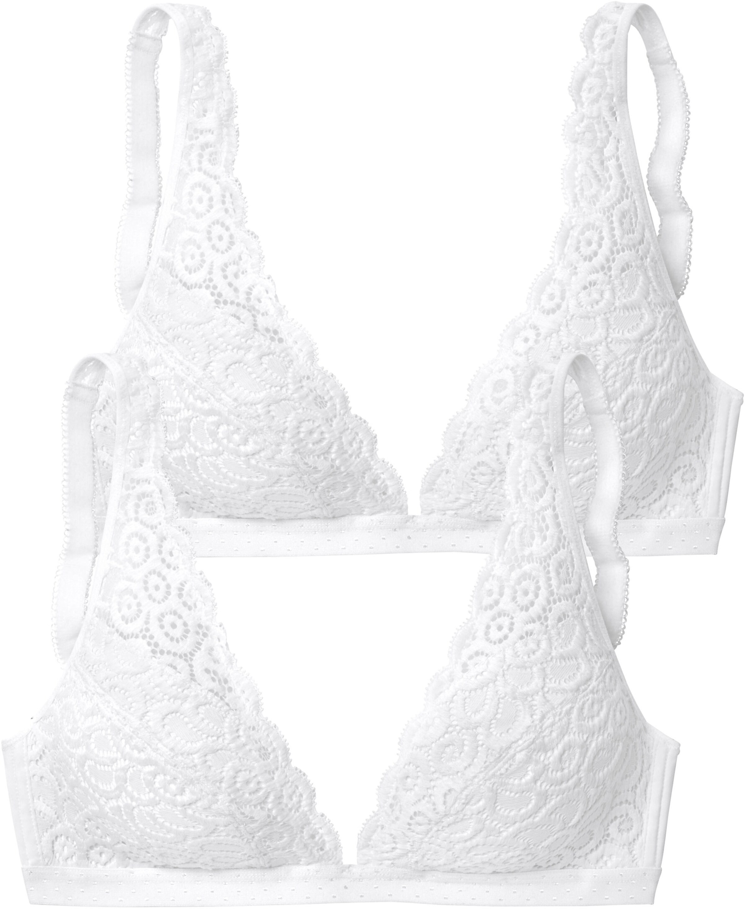 petite fleur Bralette-BH in 2xweiß