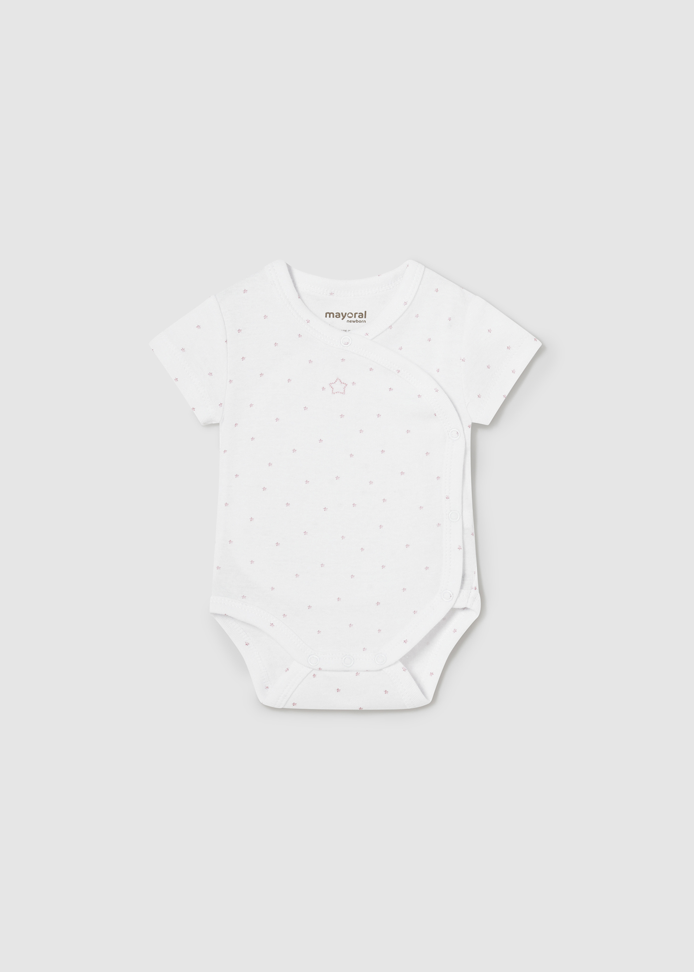 Corpo de Bebê Better Cotton Recém-Nascido Branco-Rosa
