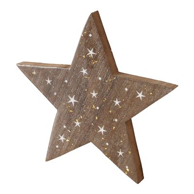 Étoile décorative en bois