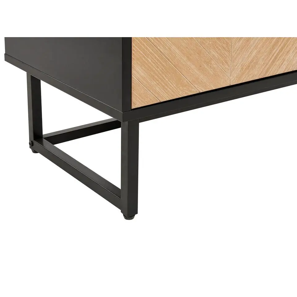 ALASKA - Dressoir - Lichtbruin/Zwart - Hout