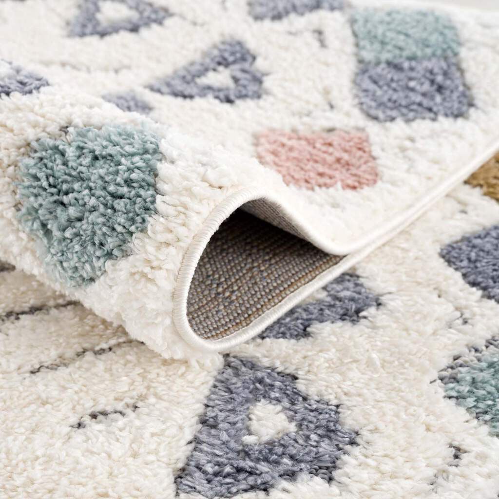 Carpet City Hochflor-Teppich »Focus 3034« rechteckig 20 mm Höhe Läufer, Boho, Hochtief-Muster/ 3D-Effekt, für Wohnzimmer, Schlafzimmer