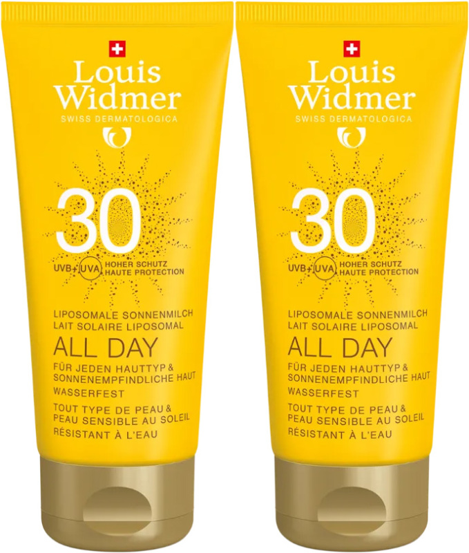 Louis Widmer Sun All Day 30 Parfumvrij 2 x 100ml