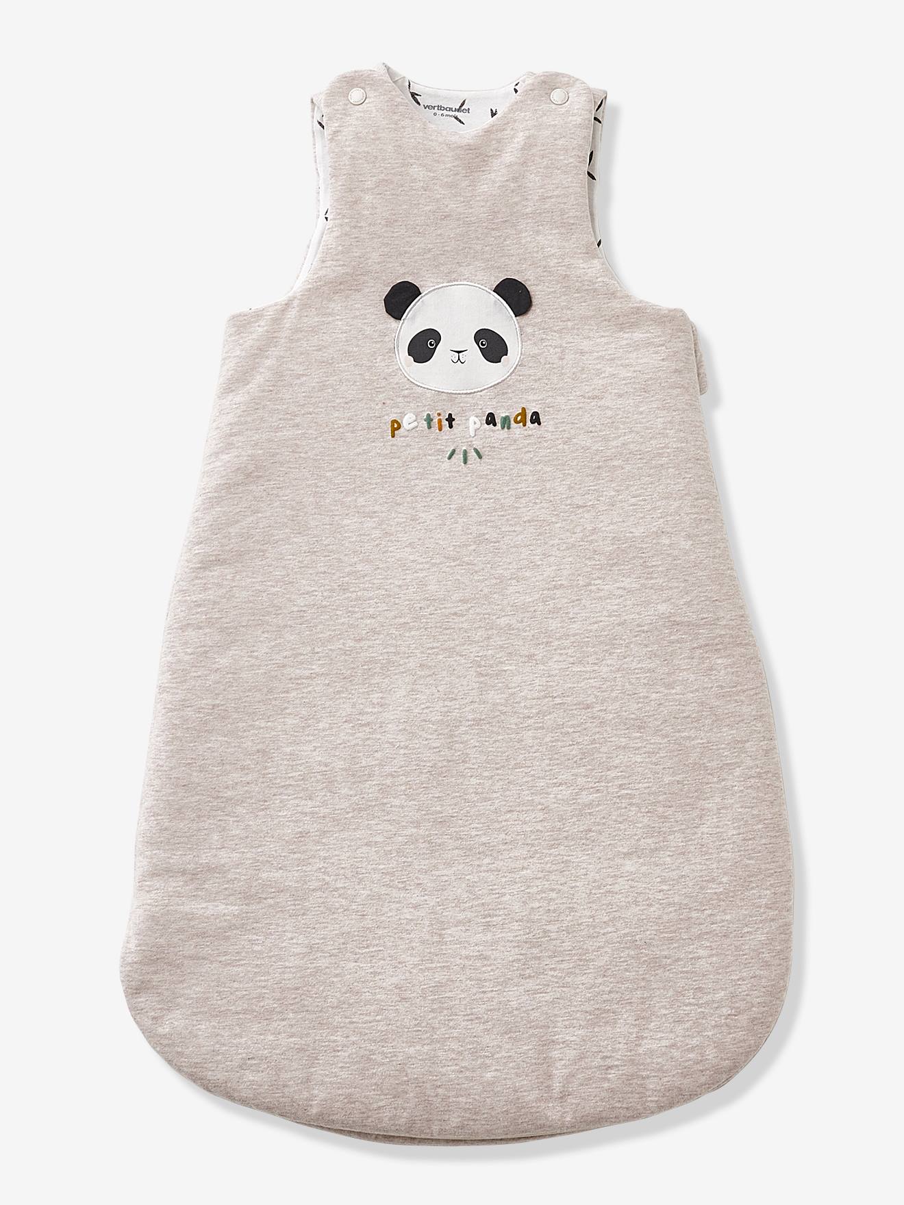 Bolsa sem mangas, Panda pequeno, cinza mesclado médio