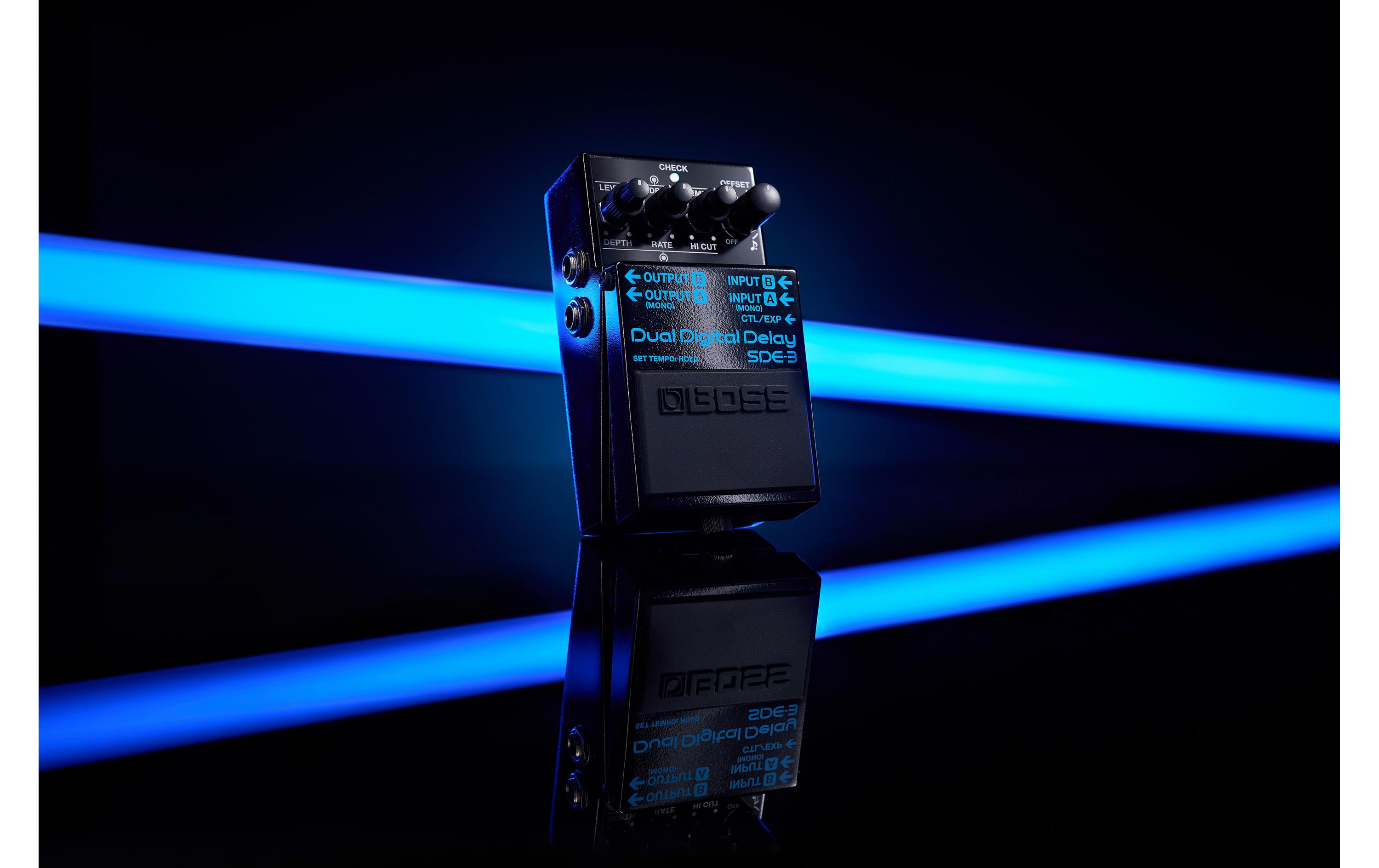 Pedal SDE-3<br>Dual-Delay-Pedal mit Tap-Tempo- und Carryover-Funktion