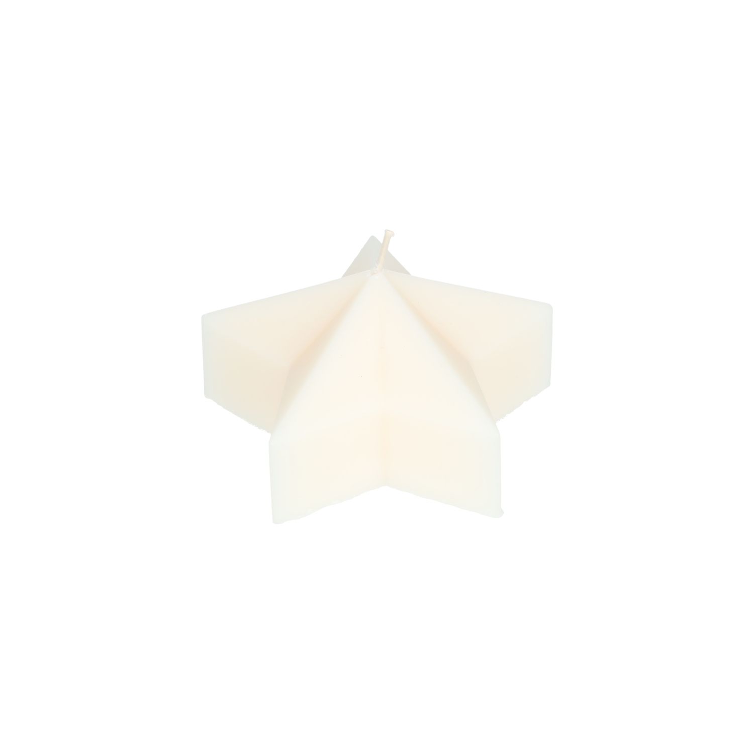 Vormkaars, ster klein, offwhite, Ø10 X 5,3 cm