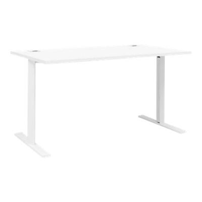 Bureau YES ! - 120 cm - Pieds métal fixes - Blanc