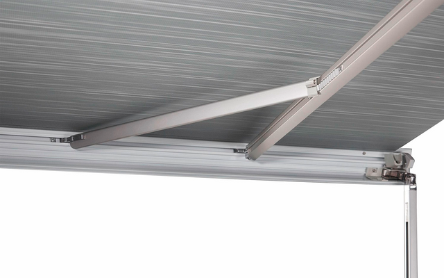 Thule Omnistor 5200 Wandmarkise mit Motor Gehäusefarbe Weiß Tuchfarbe Mystic Grau