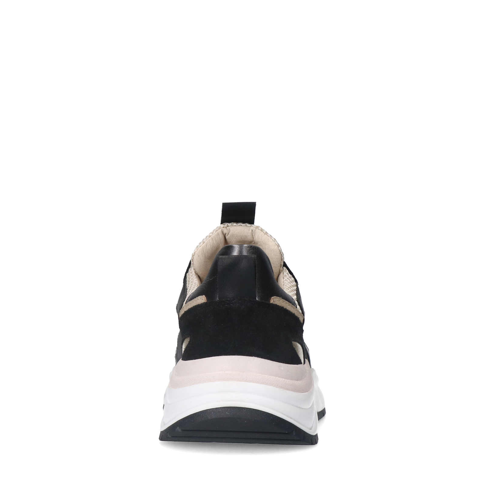 Zwarte leren sneakers