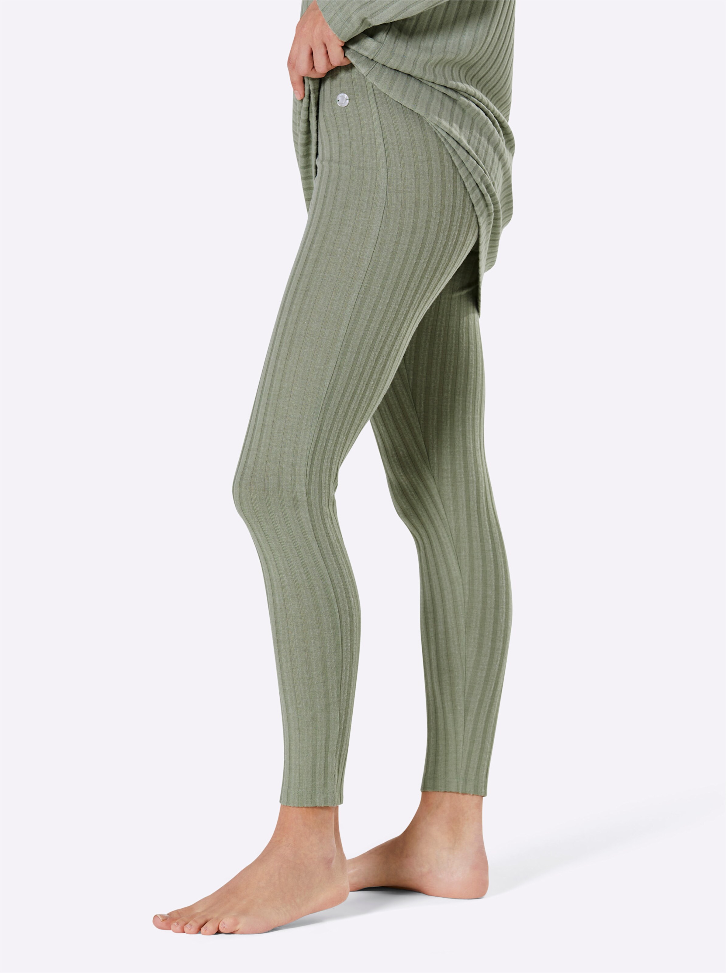 CREATION L PREMIUM Modal-Leggings in lindgrün