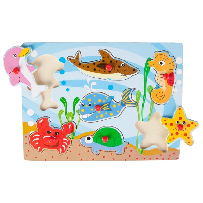 Besttoy - Holz-Puzzle - Meerestiere - 7 Teile