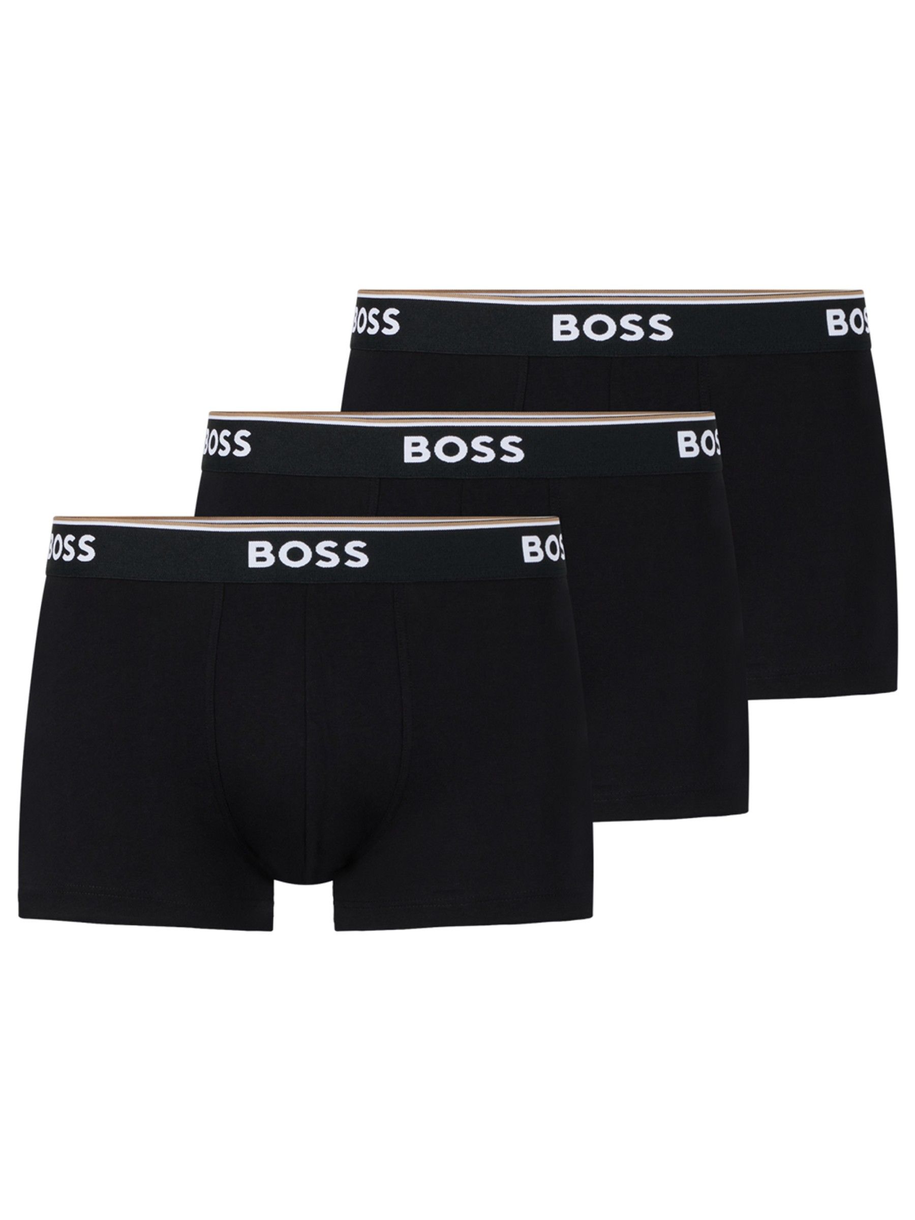Zwart - BOSS Power stretchy Katoen 3 Pack Boxer