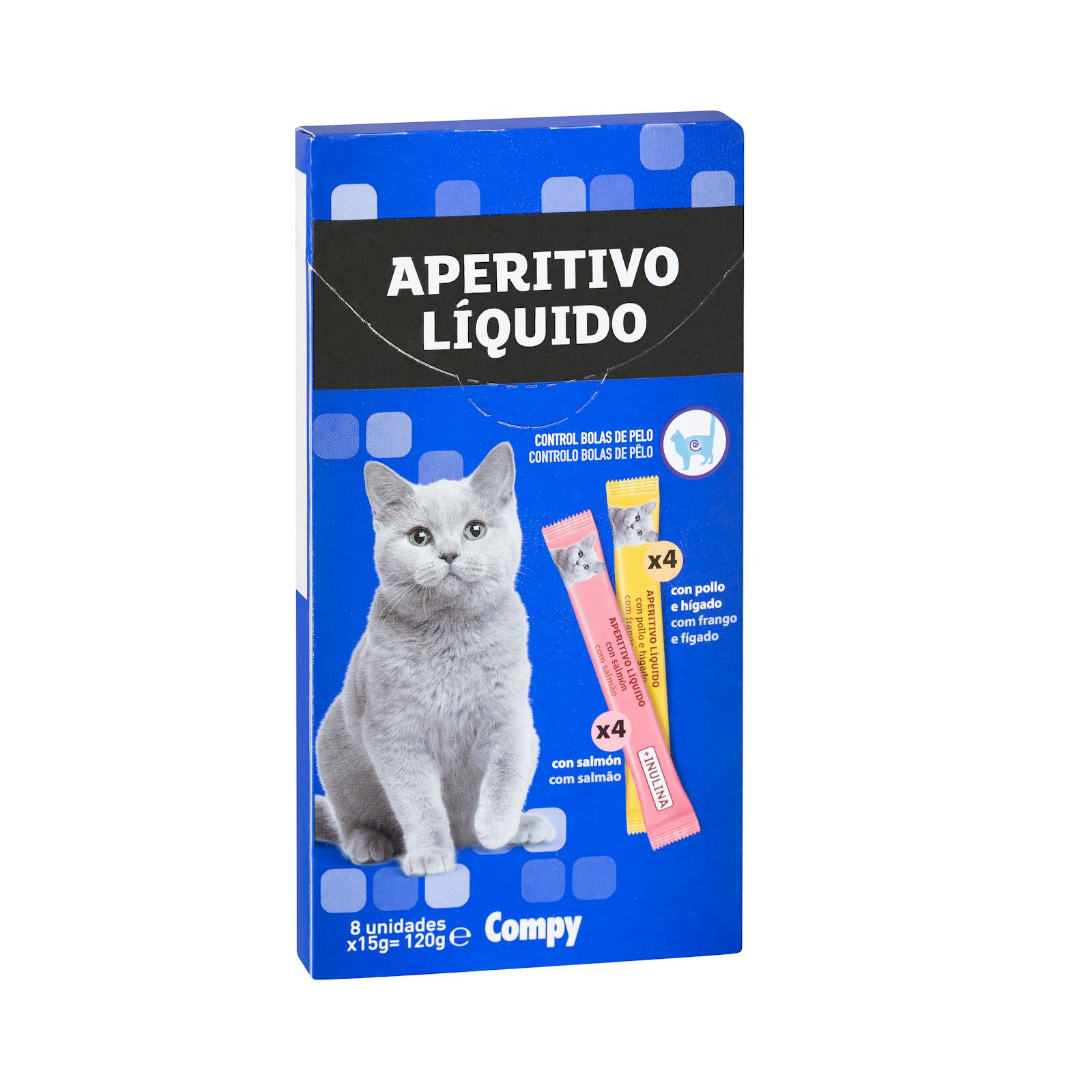 Snack apéritif pour chat liquide Compy