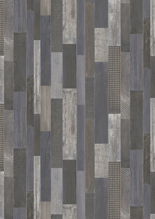 Revêtement sol PVC Texline Westwood gris 4m (vendu au m²)