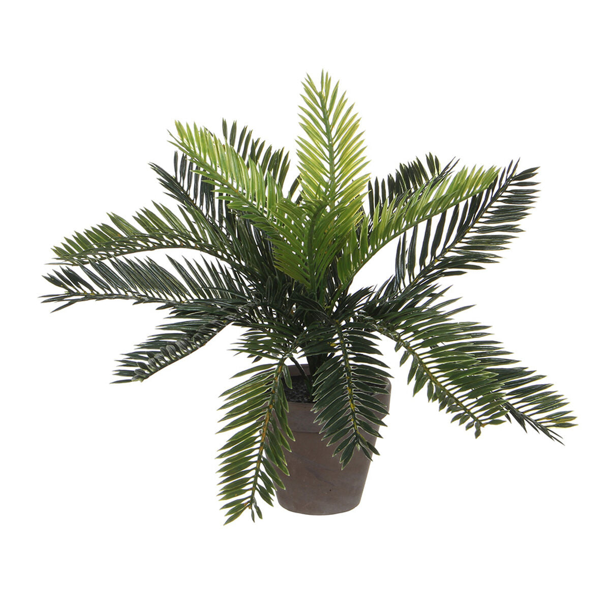 Mica decorations - palmier cycas artificielle en pot h33