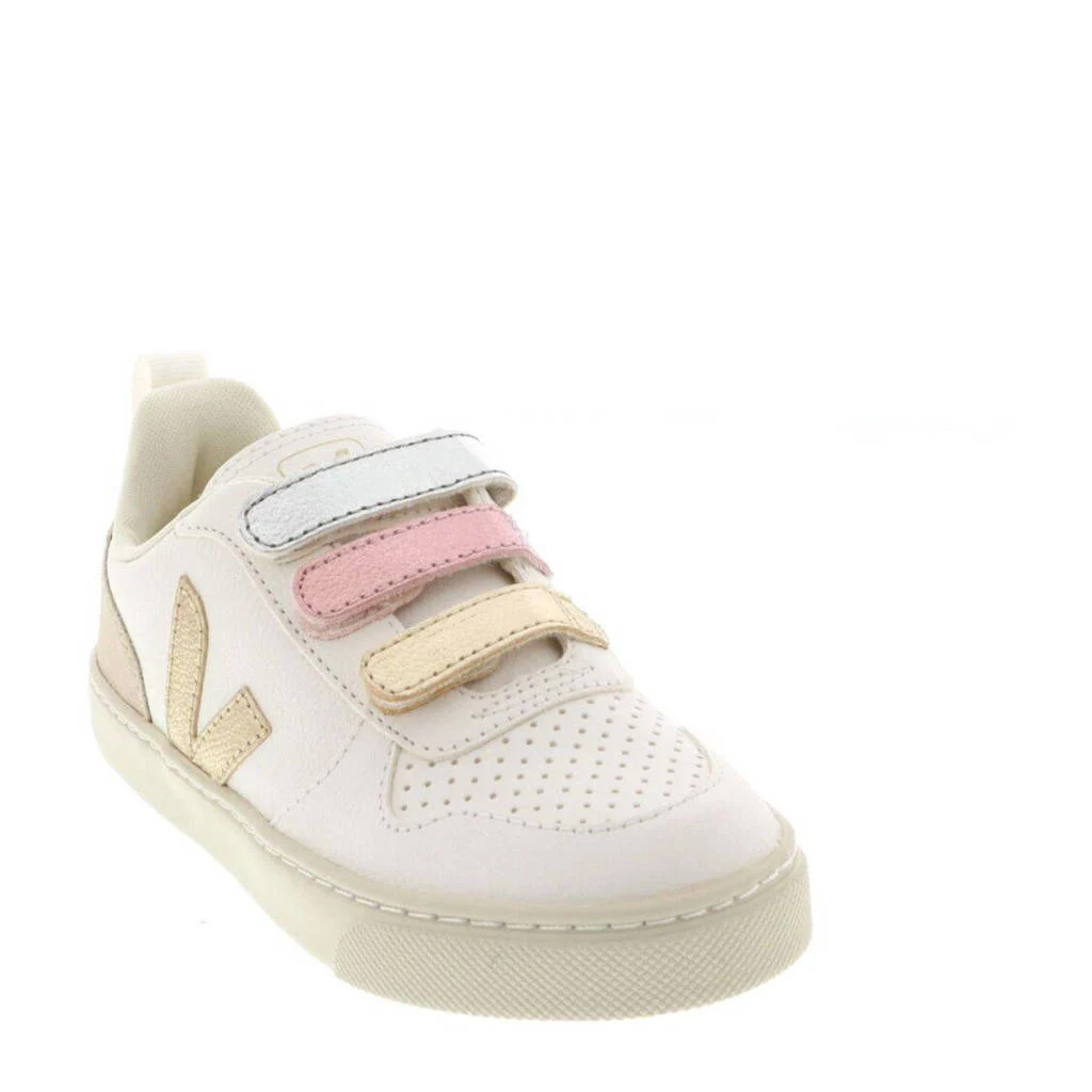 Veja leren sneakers wit/goud/roze