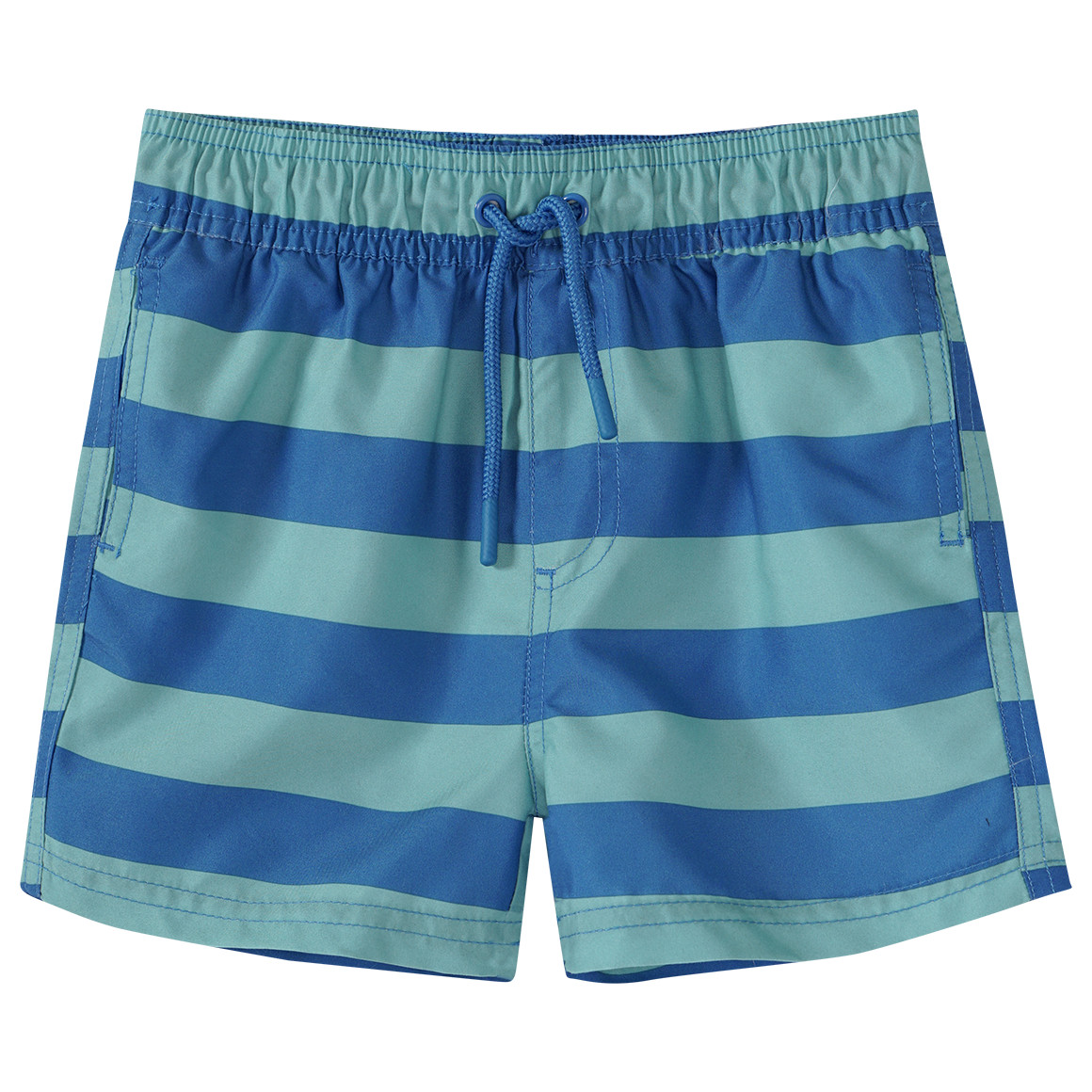 Famy Jungen Badeshorts mit Streifen blau / türkis