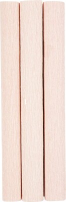 Crepepapir - 25X60 CM - Stræk/Crepe 180% - 105 G - Soft Rosa - 3 Ark