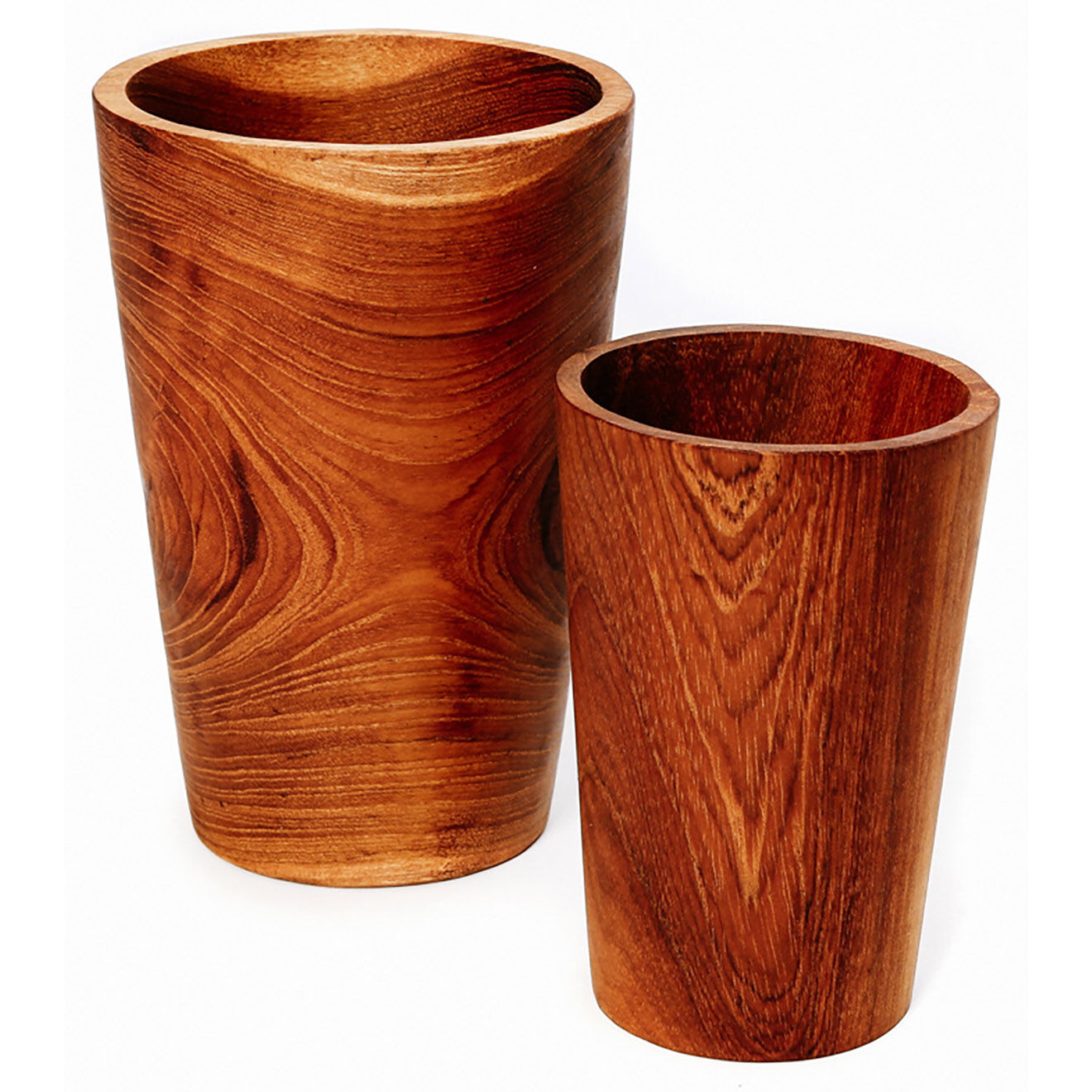 Bazar Bizar Tasse Haute en Teck naturelle - 11x16x11 cm