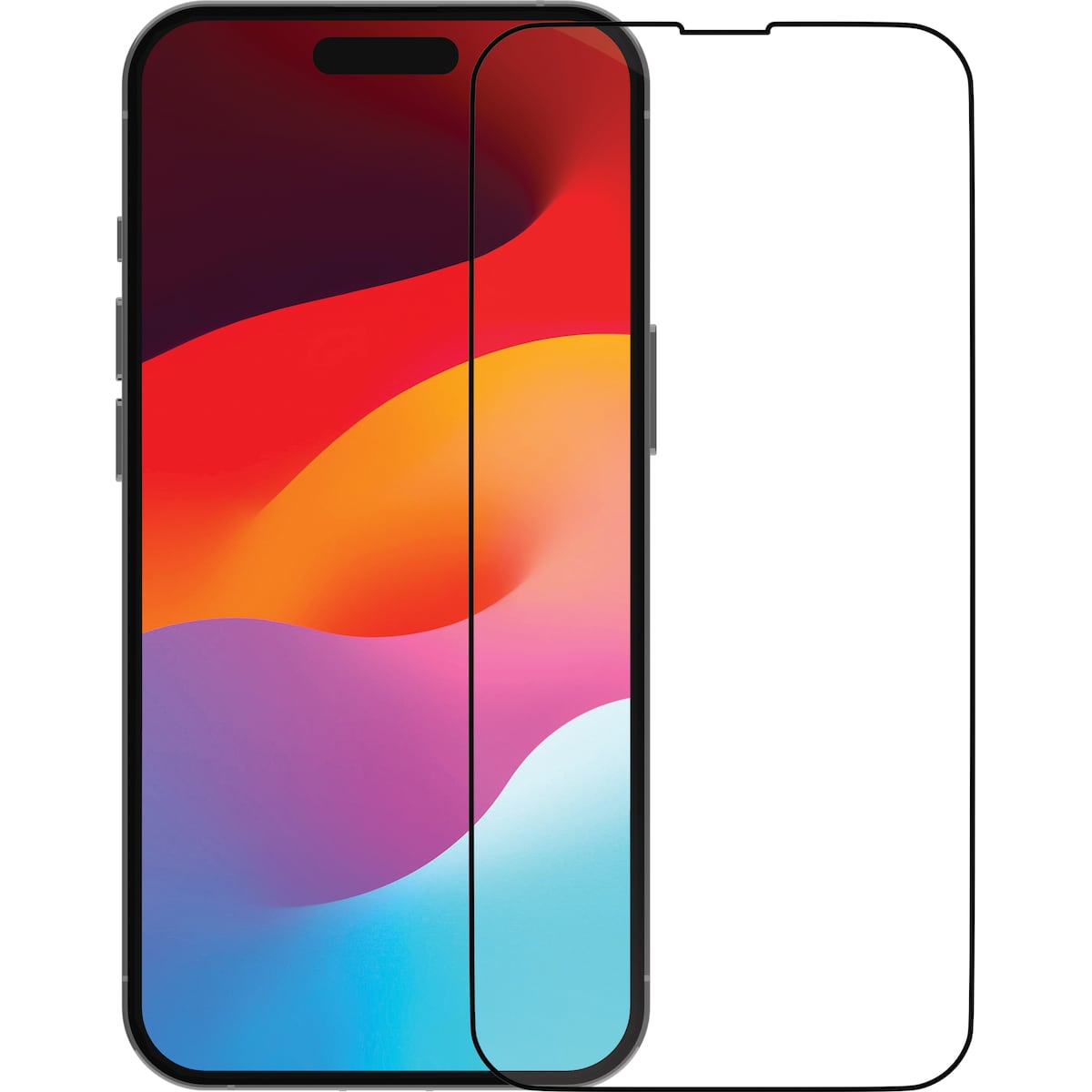Dbramante1928 Eco-Shield iPhone 15 skjermbeskytter (sort)