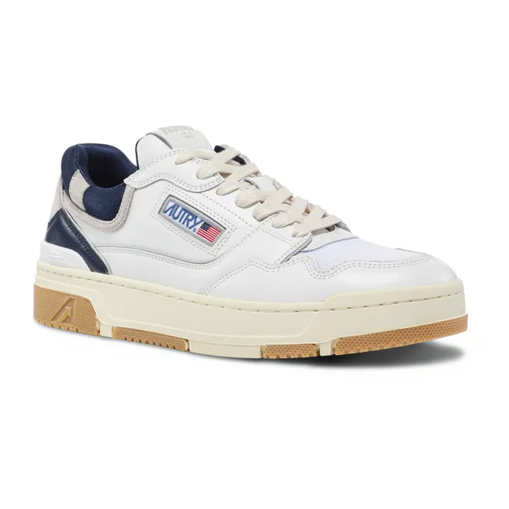 Autry Baskets CLC Low Cuir Bicolore | Bleu marine