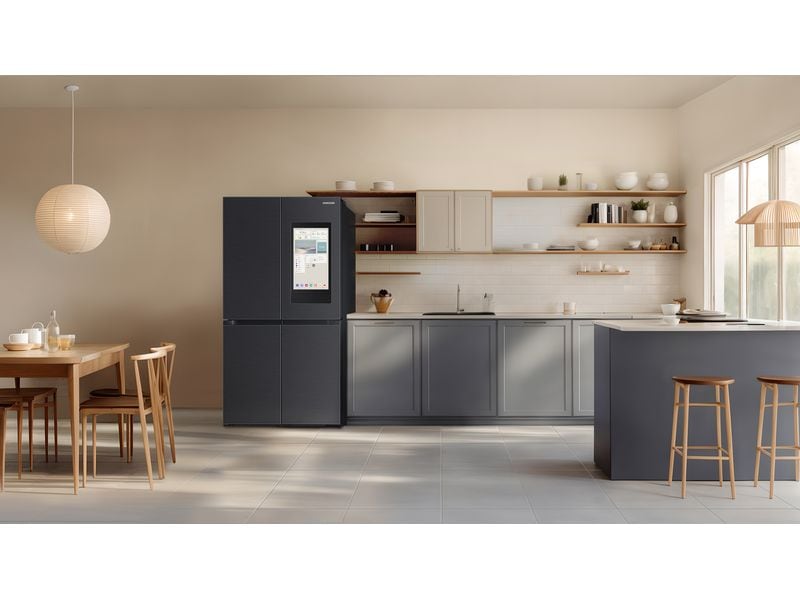Samsung Foodcenter RF9000D French Door AI Family Hub Anthra Side by Side Kühl- und Gefrierteil