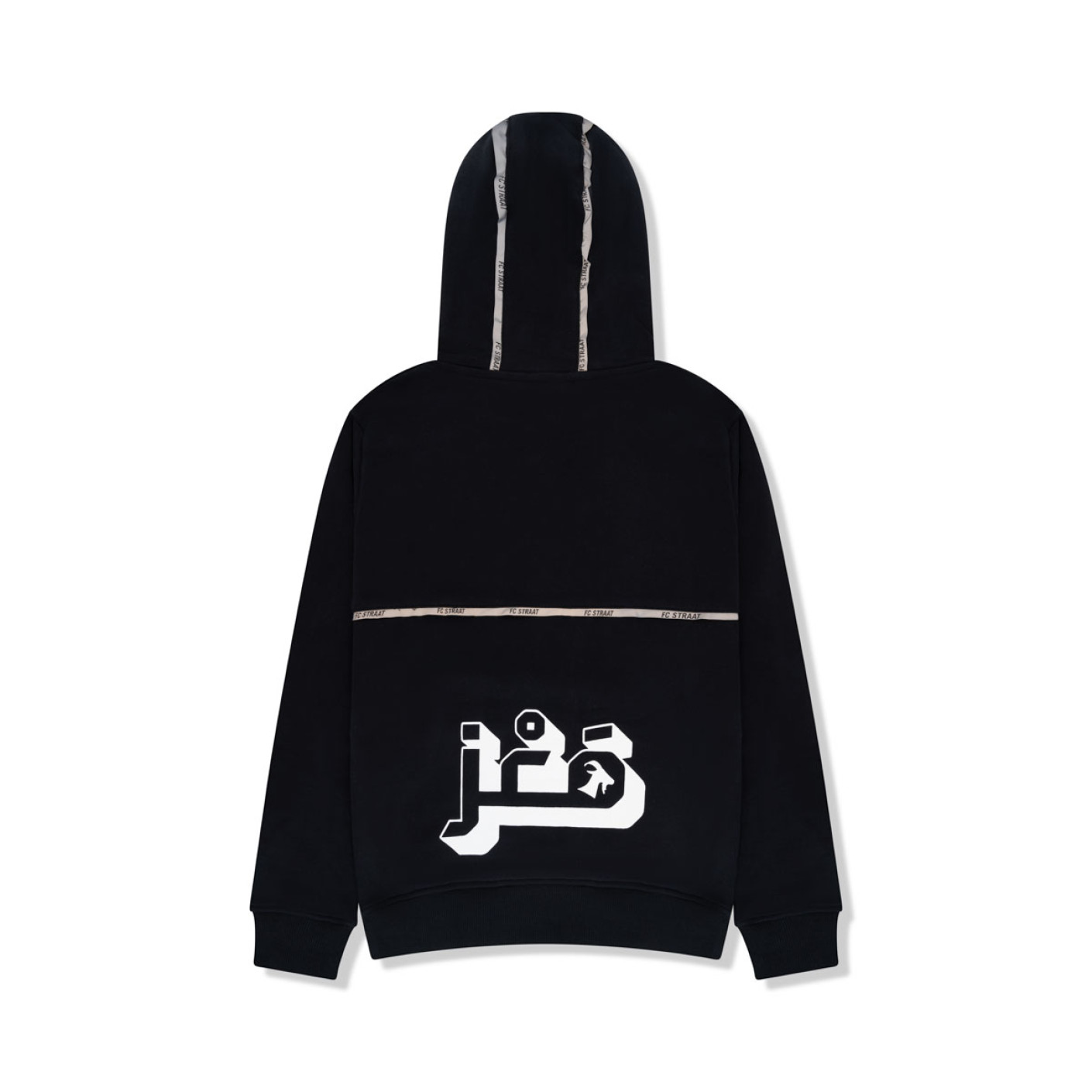 Touzani Angora Hoodie Kids Zwart Wit