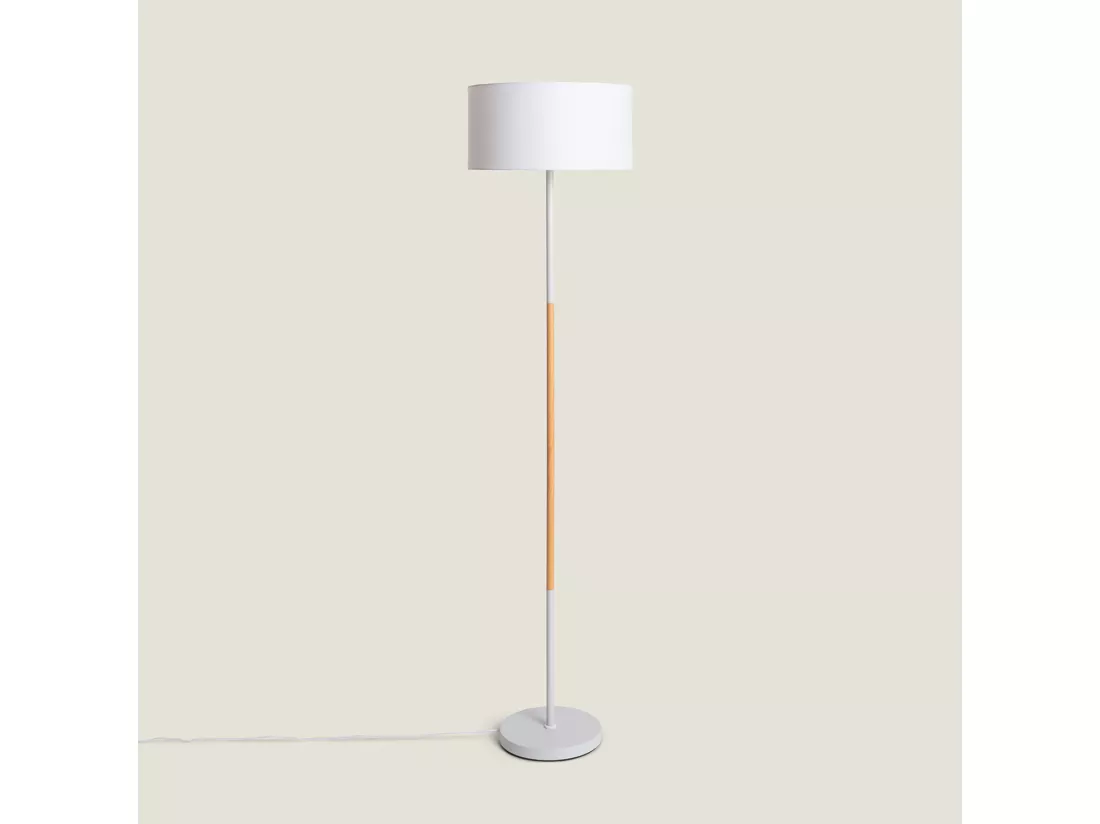 Lampadaire Métal Silinda WiFi avec Variateur Blanc