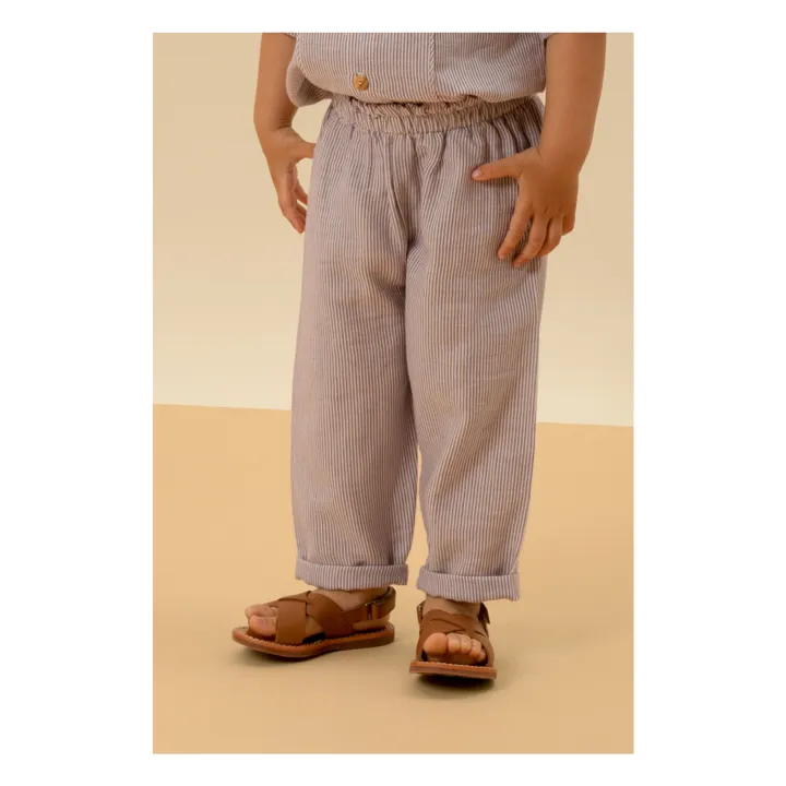 Studio Bohème Pantalon Cousin Rayé | Parme