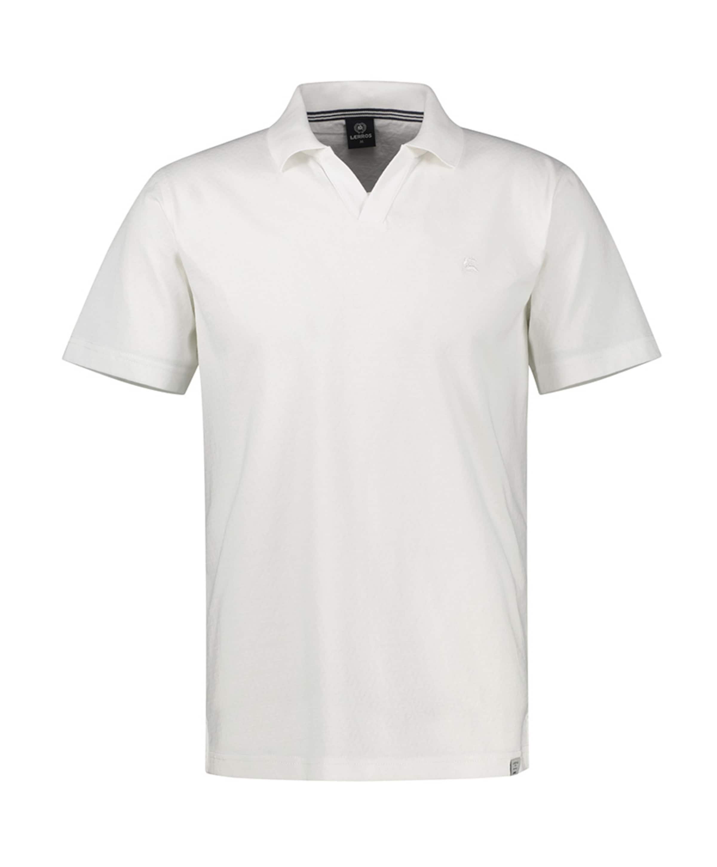 Lerros Heren polo ecru