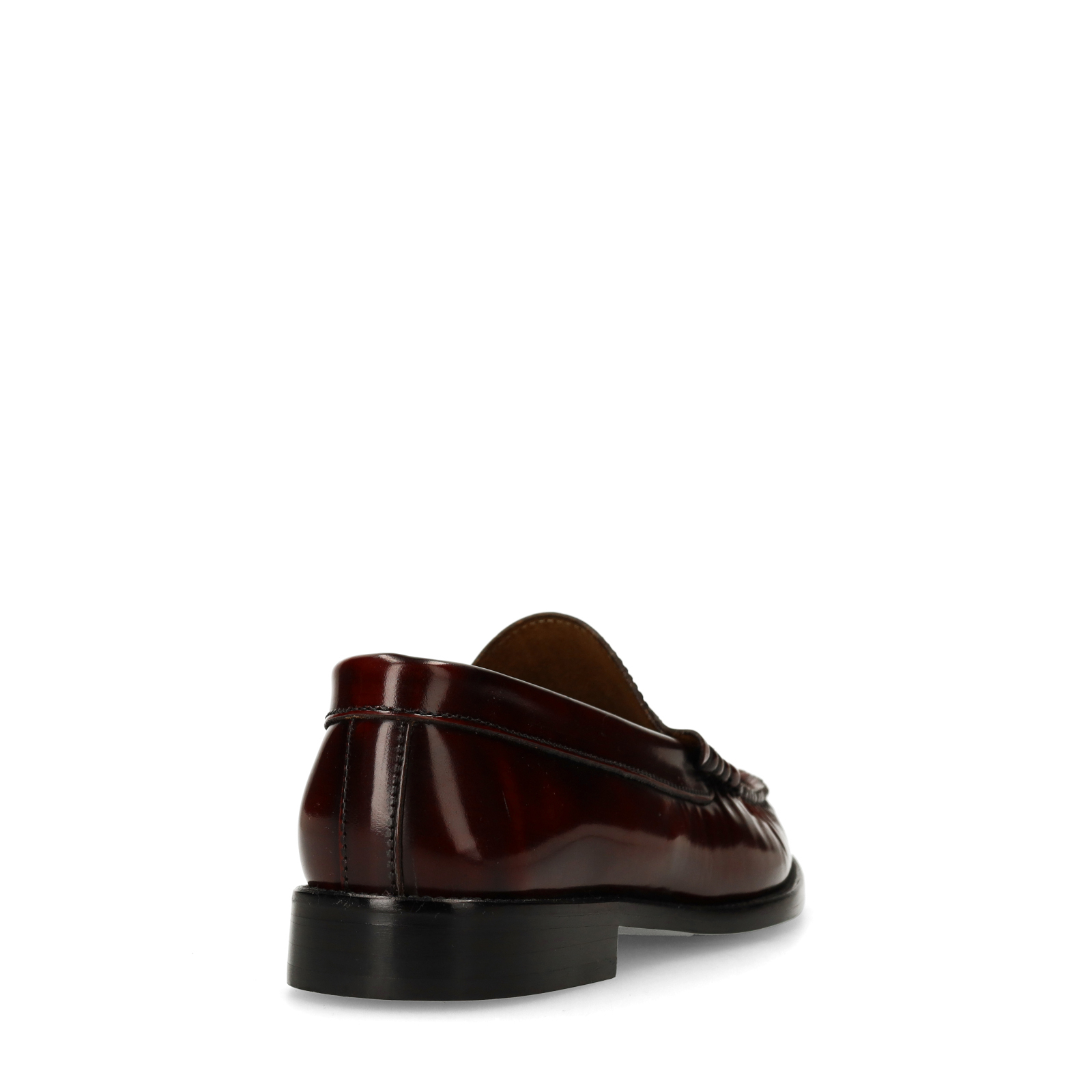 Burgundy leren loafers