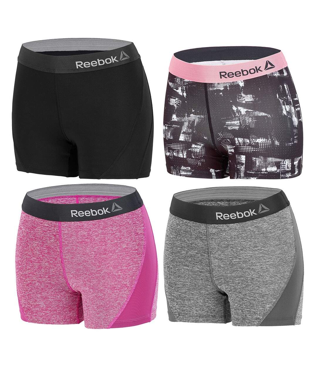 Boxer Shorty Femme Licence Sport Collection-Assortiment modèles photos selon arrivages- Pack de 4 Shorty Sport Microfibre