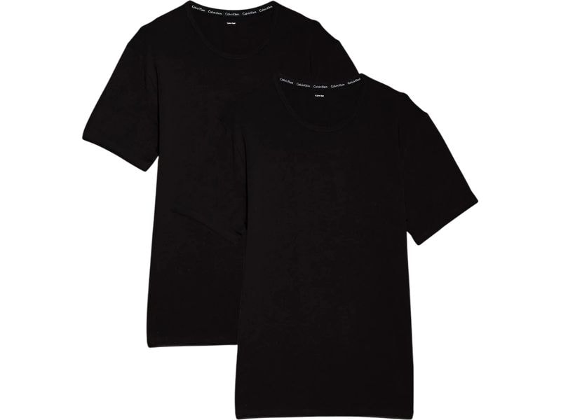 Calvin Klein Wäsche T-Shirt 2P S/S Crew Neck Schwarz, L Shirt