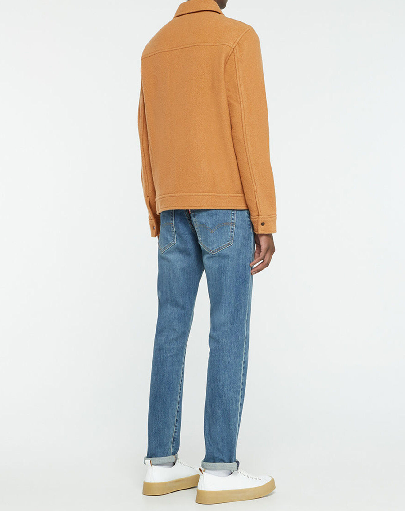 Galeries Lafayette Blouson 100% Laine Tilano Milano tricot camel