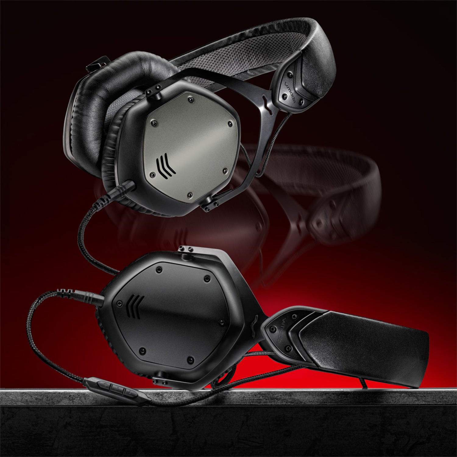 V-Moda Crossfade LP2 Matte Black Metal DJ koptelefoon