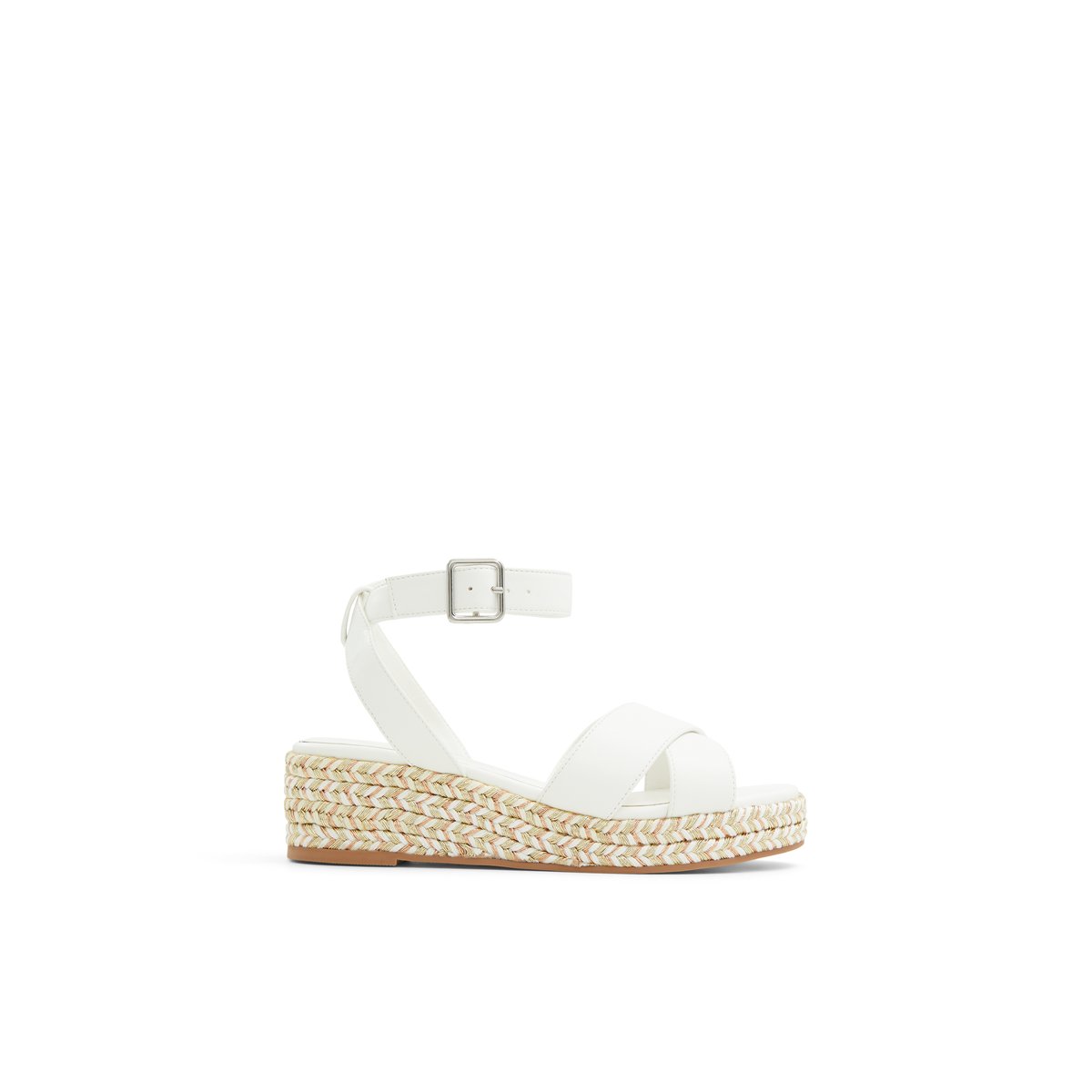 NO ANGEL-Ava-jg-Sandales à lanières - Talon compensé - Blanc