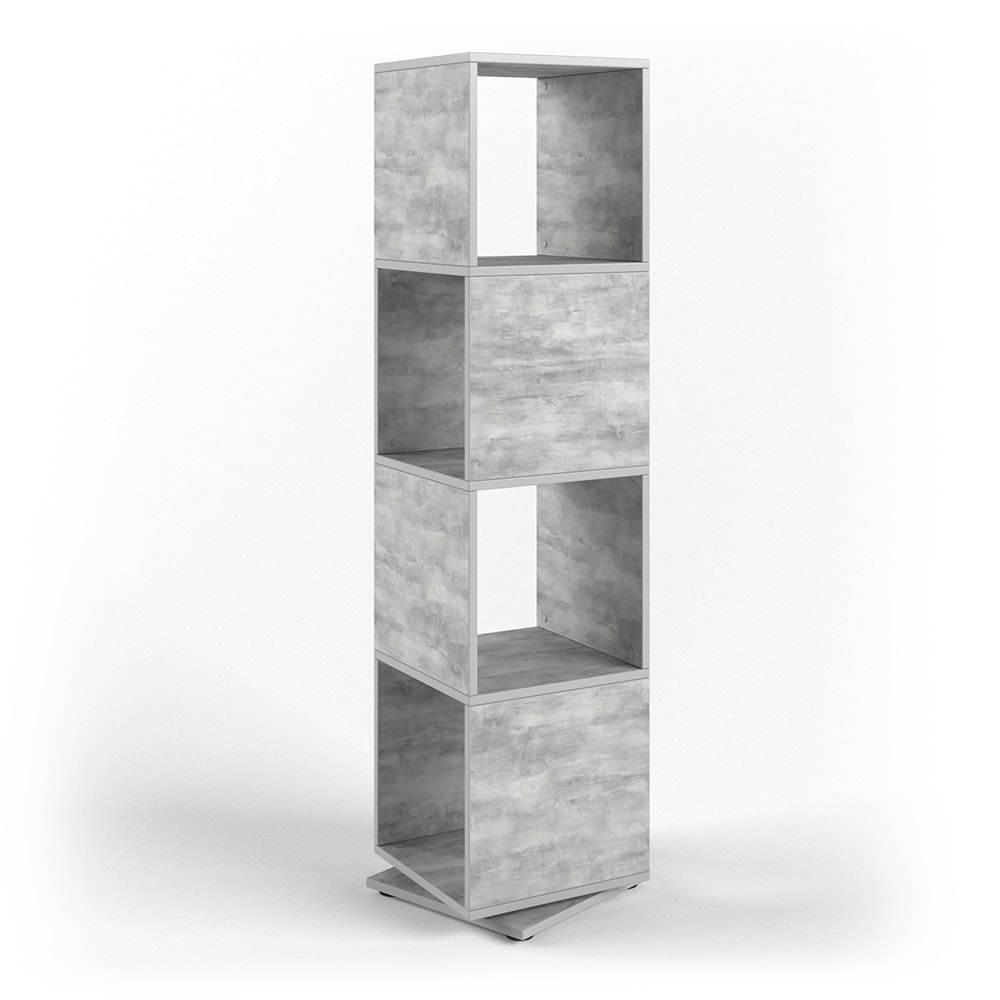 Vicco Drehregal XXL Regal Ordnerregal Büroregal Standregal Akten Schrank Beton