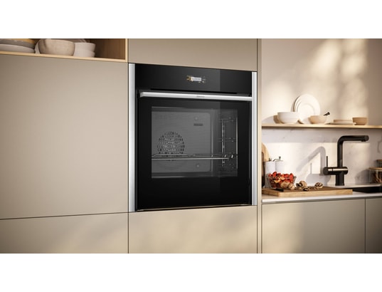 NEFF - Four encastrable EcoClean B54CR31N0, N70, 14 modes de cuisson, Slide & Hide