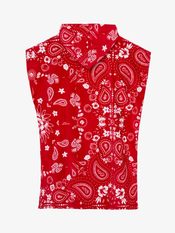 Stay Magical Printed Poncho de surf Rouge Femme