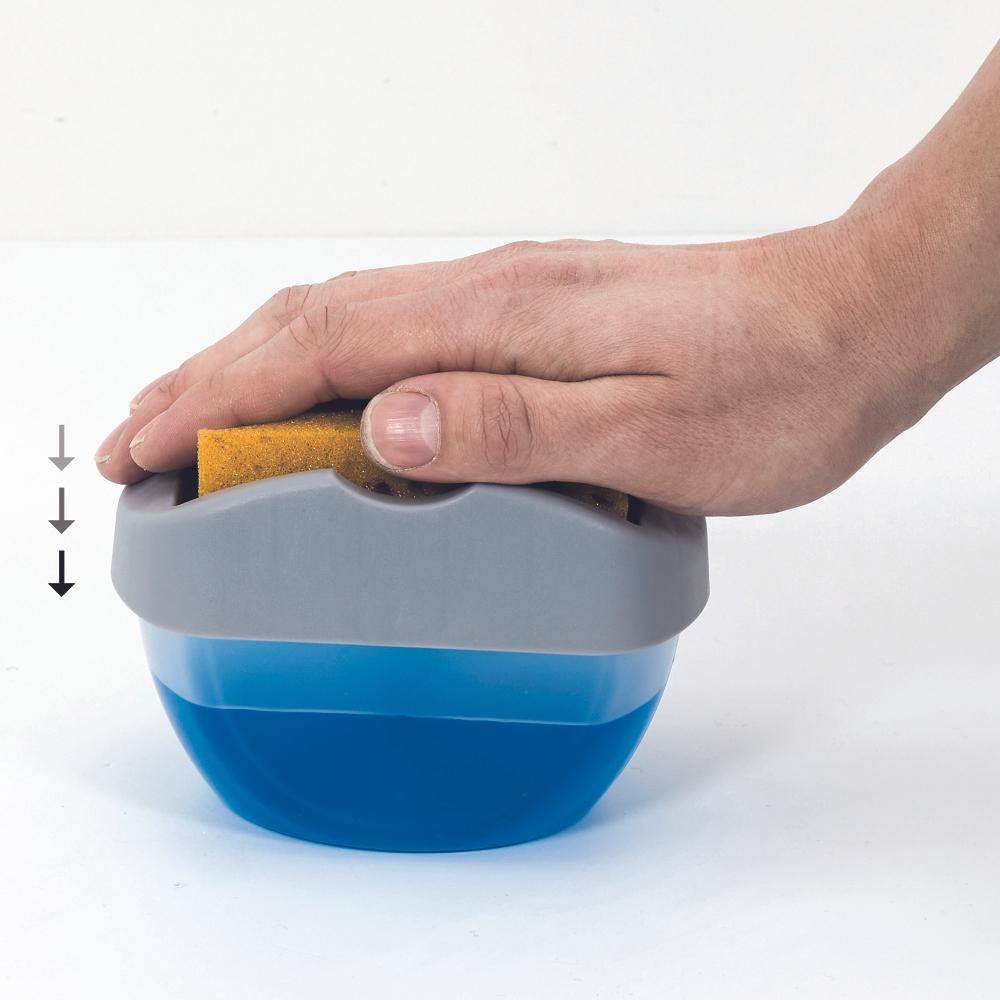 DISTRIBUTEUR DE SAVON PORTE EPONGE