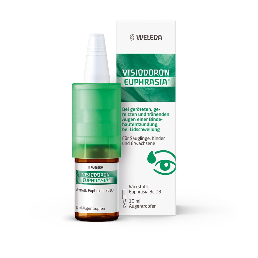 Visiodoron Euphrasia® Augentropfen - bei geröteten, gereizten & tränenden Augen einer Bindehautentzündung, bei Lidschwellung