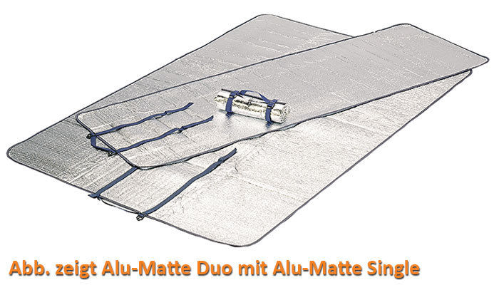 HIGH PEAK Alu Isomatte Doppel Alumatte Isoliermatte 2 Personen Thermomatte 300g