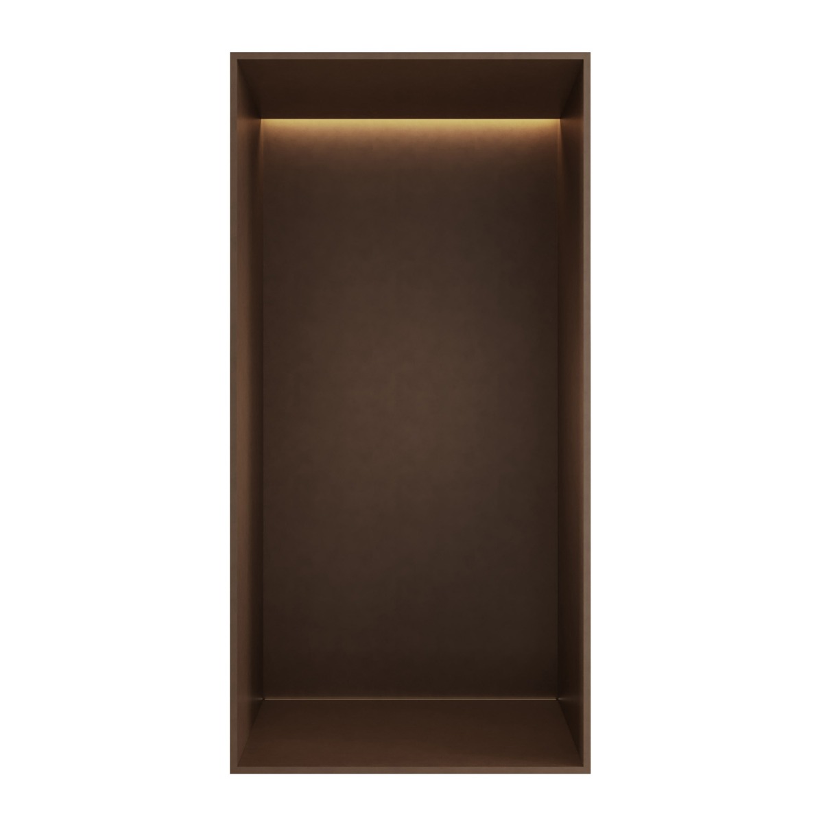 Hotbath &More frameless inbouwnis met verlichting 30x15x10cm tuscan bronze