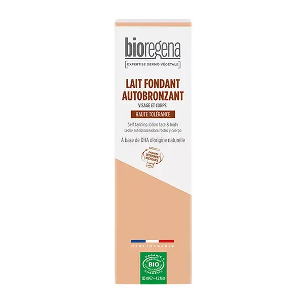 Bioregena Leite Autobronzeador Orgânico Derretedor para Rosto e Corpo 125ml