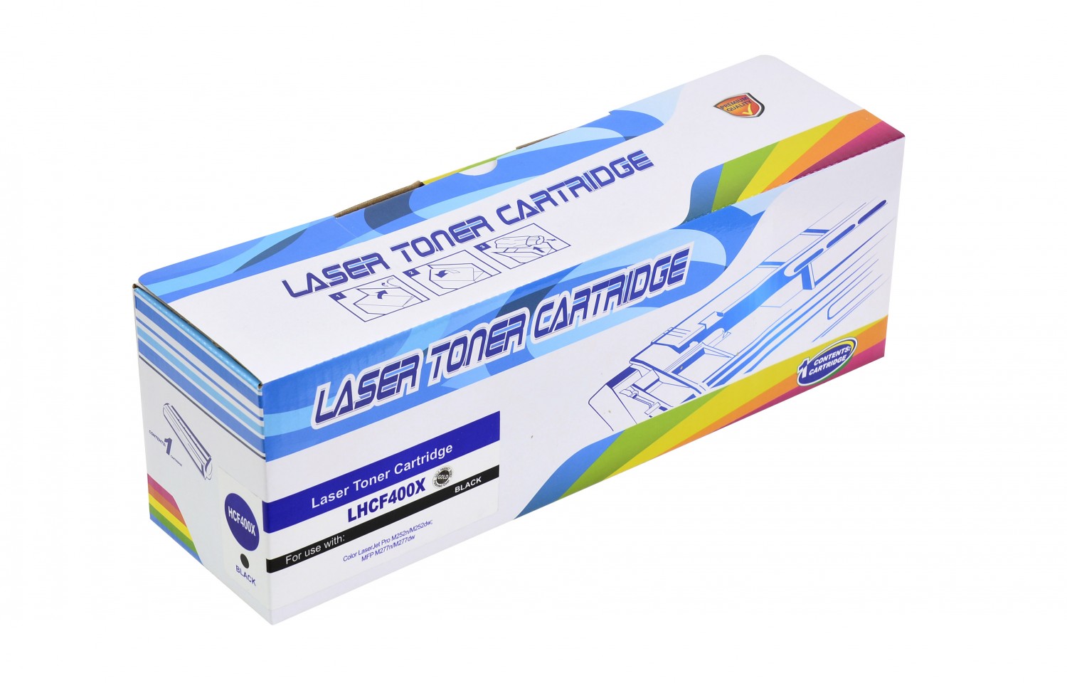 Toner schwarz kompatibel mit HP CF400X