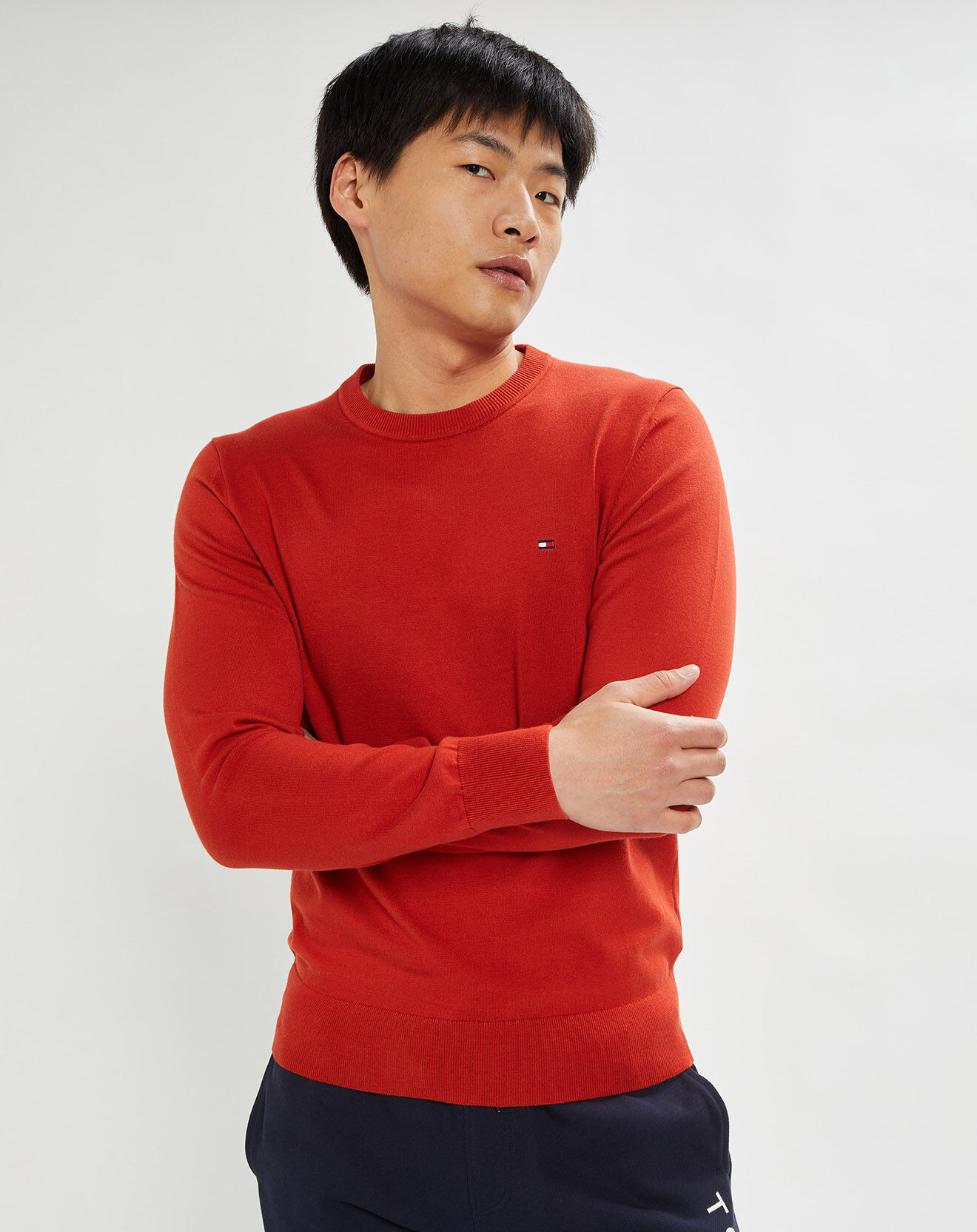 Tommy Hilfiger Pull 1985 col rond rouge