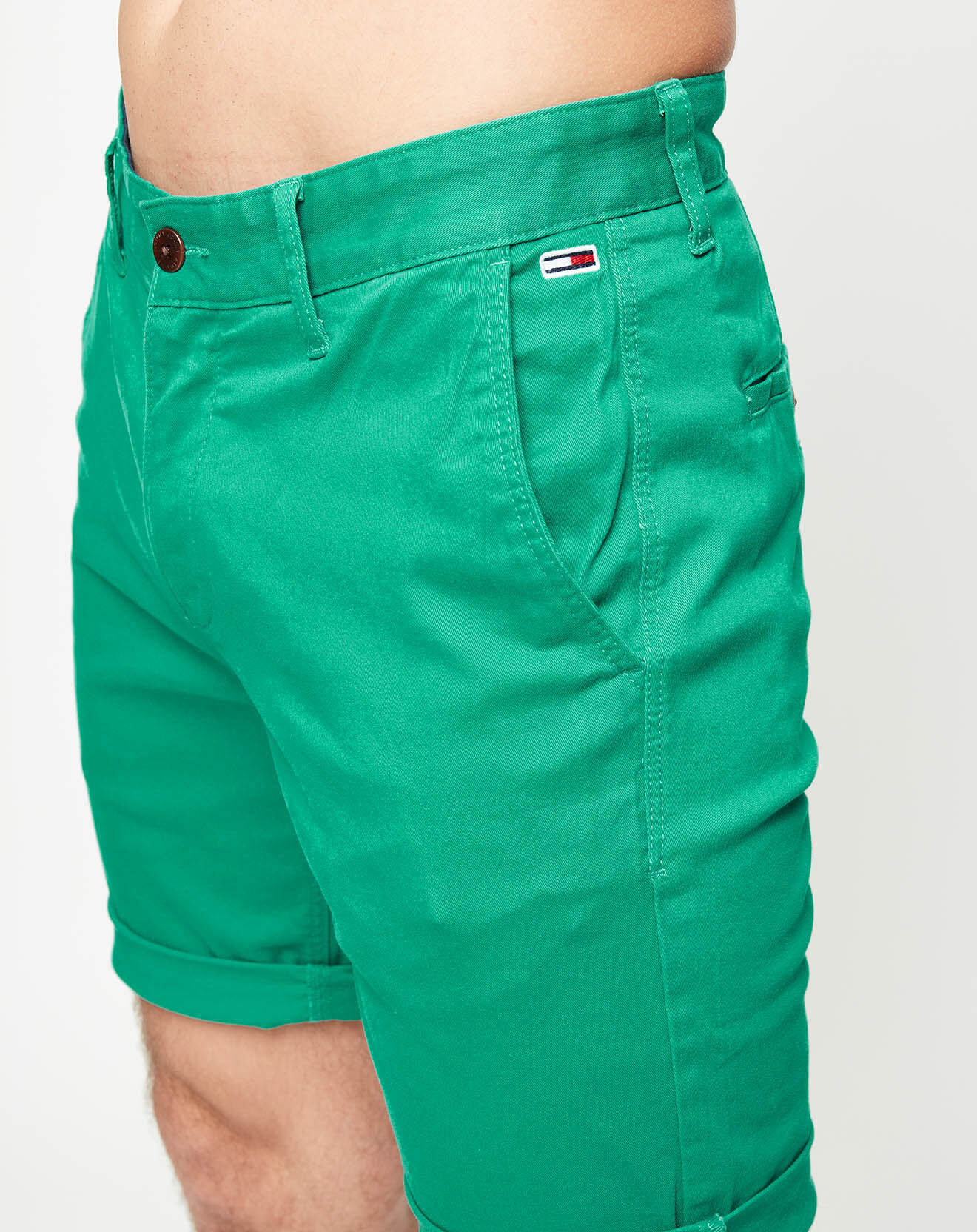 Tommy Jeans Short chino vert