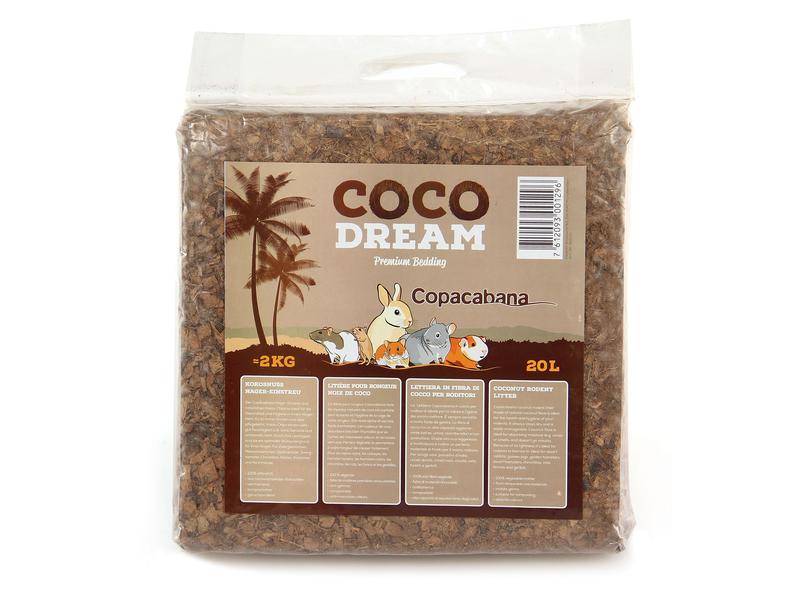 Copacabana Einstreu Cocodream, 2.2 kg Einstreu für Kaninchen und Nagetiere