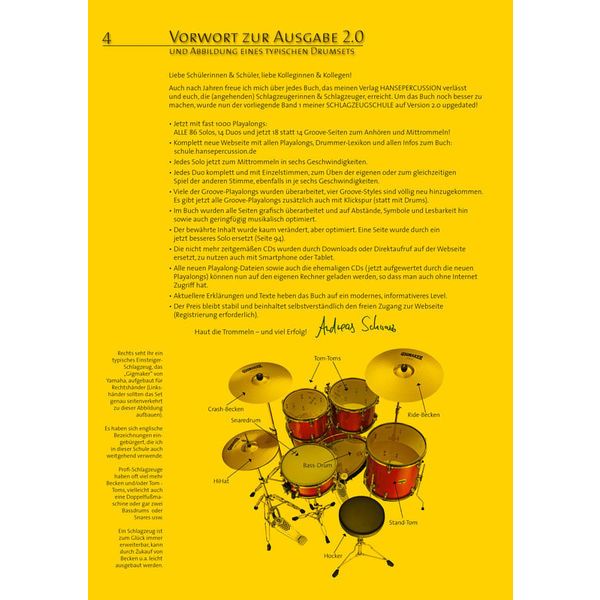 Hansepercussion Schlagzeugschule Band 1
