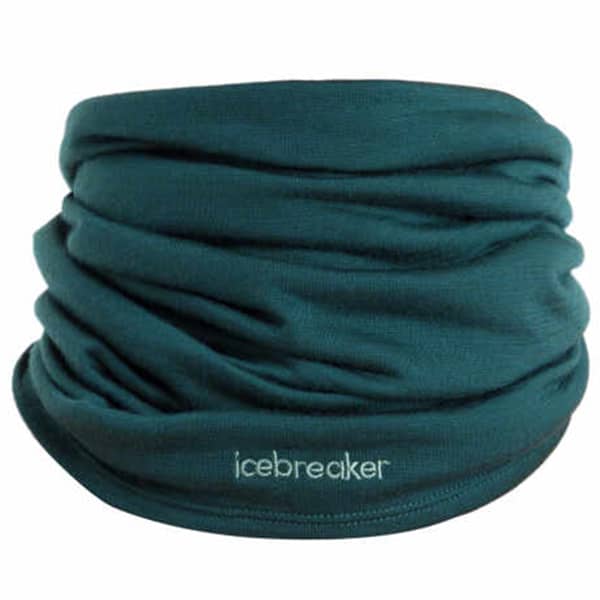 Bandeau cache cou randonnée ICEBREAKER MERINO COOL-LITE FLEXI FATHOM GREEN